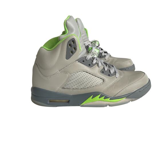 Air Jordan 5 Retro “Green Bean” 2022 Mens Size 12 (DM9014-003) Silver/Flint Grey - Picture 5 of 10